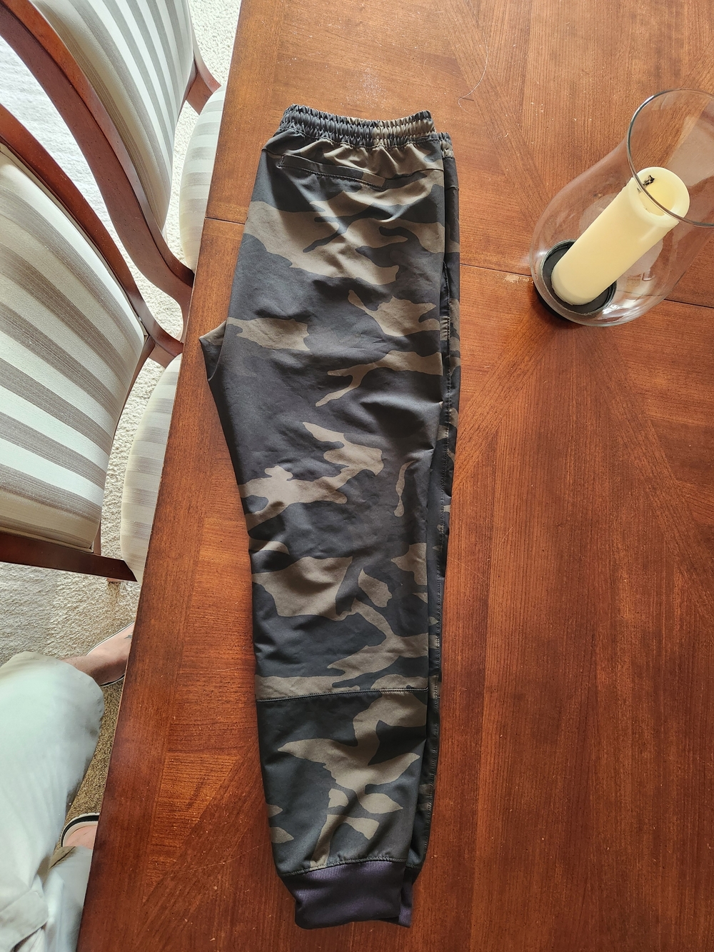 Abercrombie & Fitch Men's Camo Joggers - Olive/Black Men XL